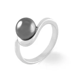 Histoire D'Or Bague Fanelia Argent Blanc Perle D'imitation