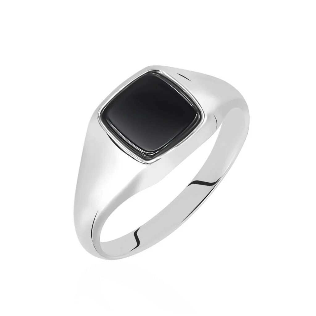 Histoire D'Or Chevalière Renelia Argent Blanc Blanc Onyx 3 Histoire D'Or Chevalière Renelia Argent Blanc Blanc Onyx