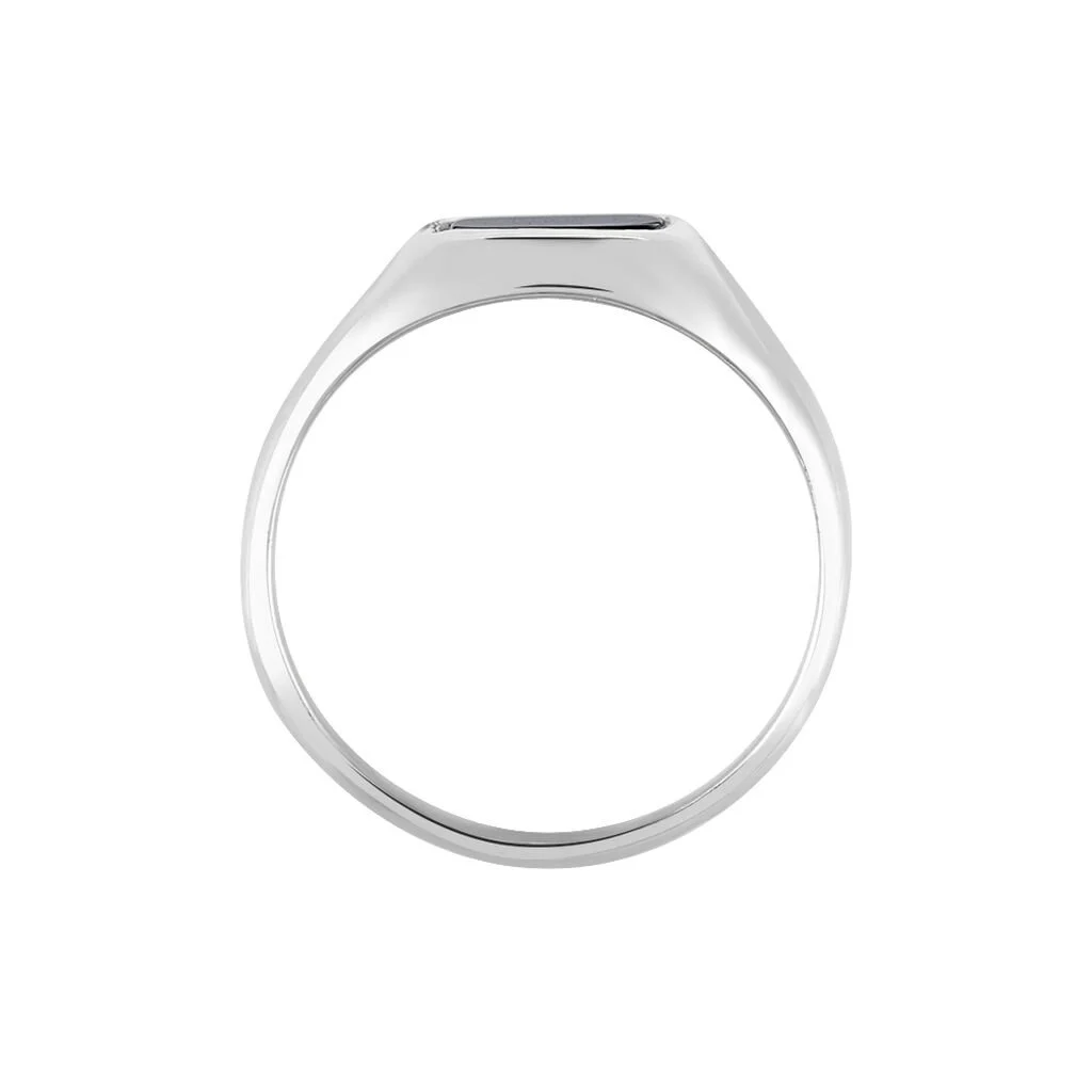 Histoire D'Or Chevalière Renelia Argent Blanc Blanc Onyx 5 Histoire D'Or Chevalière Renelia Argent Blanc Blanc Onyx – Image 3