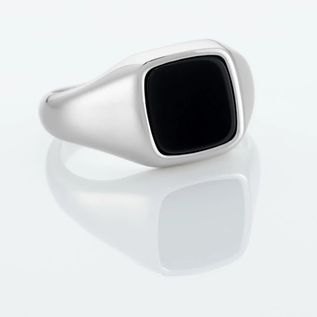 Histoire D'Or Chevalière Renelia Argent Blanc Blanc Onyx 6 Histoire D'Or Chevalière Renelia Argent Blanc Blanc Onyx – Image 4