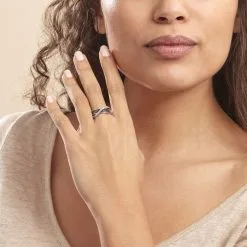 Histoire D'Or Bague Letty Argent Blanc Oxyde De Zirconium -Boucles d'oreilles Bracelet Soldes FADFBZD036 model0