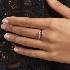 Histoire D'Or Bague Kateryn Argent Blanc Oxyde De Zirconium -Boucles d'oreilles Bracelet Soldes FADFBZD215 model1