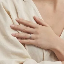 Histoire D'Or Bague Elorie Argent Oxyde De Zirconium 15 Histoire D'Or Bague Elorie Argent Oxyde De Zirconium -Boucles d'oreilles Bracelet Soldes FADFBZW0TU model1