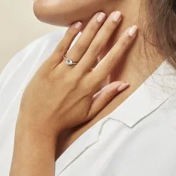 Histoire D'Or Bague Solitaire Maelane Argent Blanc Oxyde De Zirconium 13 Histoire D'Or Bague Solitaire Maelane Argent Blanc Oxyde De Zirconium -Boucles d'oreilles Bracelet Soldes FADFBZW12J model1