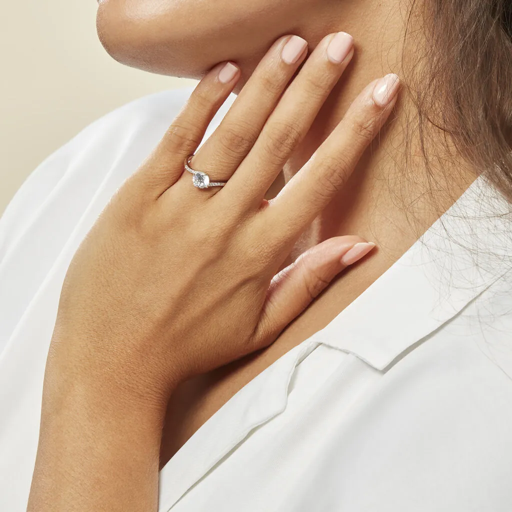 Histoire D'Or Bague Solitaire Maelane Argent Blanc Oxyde De Zirconium 8 Histoire D'Or Bague Solitaire Maelane Argent Blanc Oxyde De Zirconium – Image 6