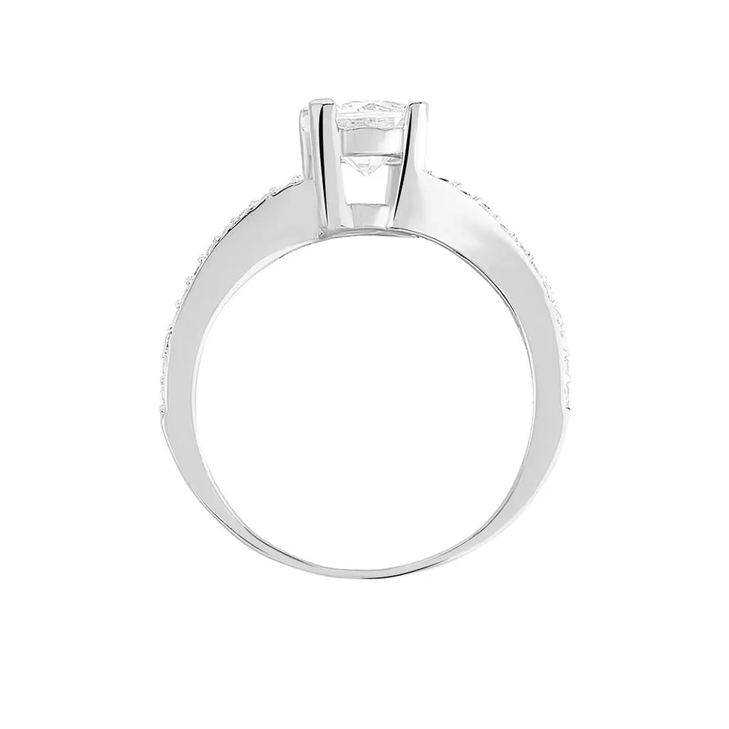 Histoire D'Or Bague Solitaire Maelane Argent Blanc Oxyde De Zirconium 5 Histoire D'Or Bague Solitaire Maelane Argent Blanc Oxyde De Zirconium – Image 3