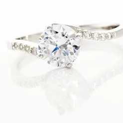 Histoire D'Or Bague Solitaire Maelane Argent Blanc Oxyde De Zirconium 11 Histoire D'Or Bague Solitaire Maelane Argent Blanc Oxyde De Zirconium -Boucles d'oreilles Bracelet Soldes FADFBZW12J view3