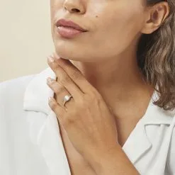 Histoire D'Or Bague Viky Argent Blanc Oxyde De Zirconium -Boucles d'oreilles Bracelet Soldes FADFBZW13D model0