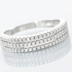Histoire D'Or Bague Isora Argent Blanc Oxyde De Zirconium -Boucles d'oreilles Bracelet Soldes FADFBZW1F9 view3