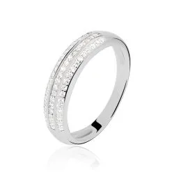 Histoire D'Or Bague Nataelle Argent Blanc Oxyde De Zirconium