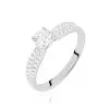 Histoire D'Or Bague Solitaire Solitea Argent Blanc Oxyde De Zirconium