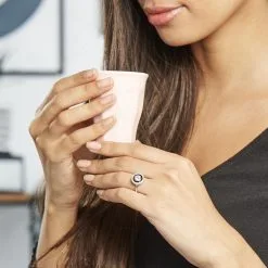 Histoire D'Or Bague Solitaire Aliou Argent Blanc Oxyde De Zirconium -Boucles d'oreilles Bracelet Soldes FADFBZW1R2 model0