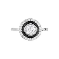 Histoire D'Or Bague Solitaire Aliou Argent Blanc Oxyde De Zirconium -Boucles d'oreilles Bracelet Soldes FADFBZW1R2 view1