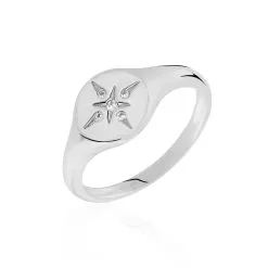Histoire D'Or Bague Perona Argent Blanc Oxyde De Zirconium