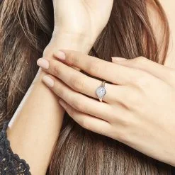 Histoire D'Or Bague Perona Argent Blanc Oxyde De Zirconium -Boucles d'oreilles Bracelet Soldes FADFBZW1R8 model0