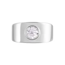 Histoire D'Or Bague Solitaire Electre Argent Blanc Oxyde De Zirconium -Boucles d'oreilles Bracelet Soldes FADFBZW1RB view1