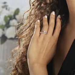 Histoire D'Or Bague Mechte Argent Oxydes De Zirconium 13 Histoire D'Or Bague Mechte Argent Oxydes De Zirconium -Boucles d'oreilles Bracelet Soldes FADFBZW1TH model1