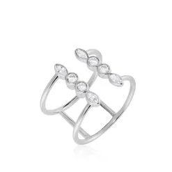 Histoire D'Or Bague Ajustable Joice Argent Oxyde De Zirconium