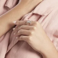 Histoire D'Or Bague Ajustable Joice Argent Oxyde De Zirconium -Boucles d'oreilles Bracelet Soldes FADFBZW1TY model1