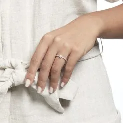 Histoire D'Or Bague Solitaire Ursi Argent Blanc Oxyde De Zirconium -Boucles d'oreilles Bracelet Soldes FADFBZW1U3 model1