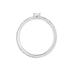 Histoire D'Or Bague Solitaire Ursi Argent Blanc Oxyde De Zirconium -Boucles d'oreilles Bracelet Soldes FADFBZW1U3 view2