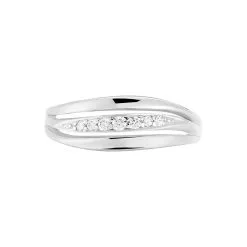 Histoire D'Or Bague Lyame Argent Blanc Oxyde De Zirconium -Boucles d'oreilles Bracelet Soldes FADFBZW385 view1