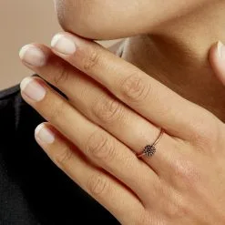 Histoire D'Or Bague Fares Argent Rose Spinelle -Boucles d'oreilles Bracelet Soldes FADFRAN001 model1