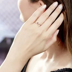 Histoire D'Or Bague Zenia Argent Rose 9 Histoire D'Or Bague Zenia Argent Rose -Boucles d'oreilles Bracelet Soldes FADFRW0213 model0