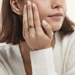 Histoire D'Or Bague Argent Rose Atieno Oxyde De Zirconium -Boucles d'oreilles Bracelet Soldes FADFRZV001 model0