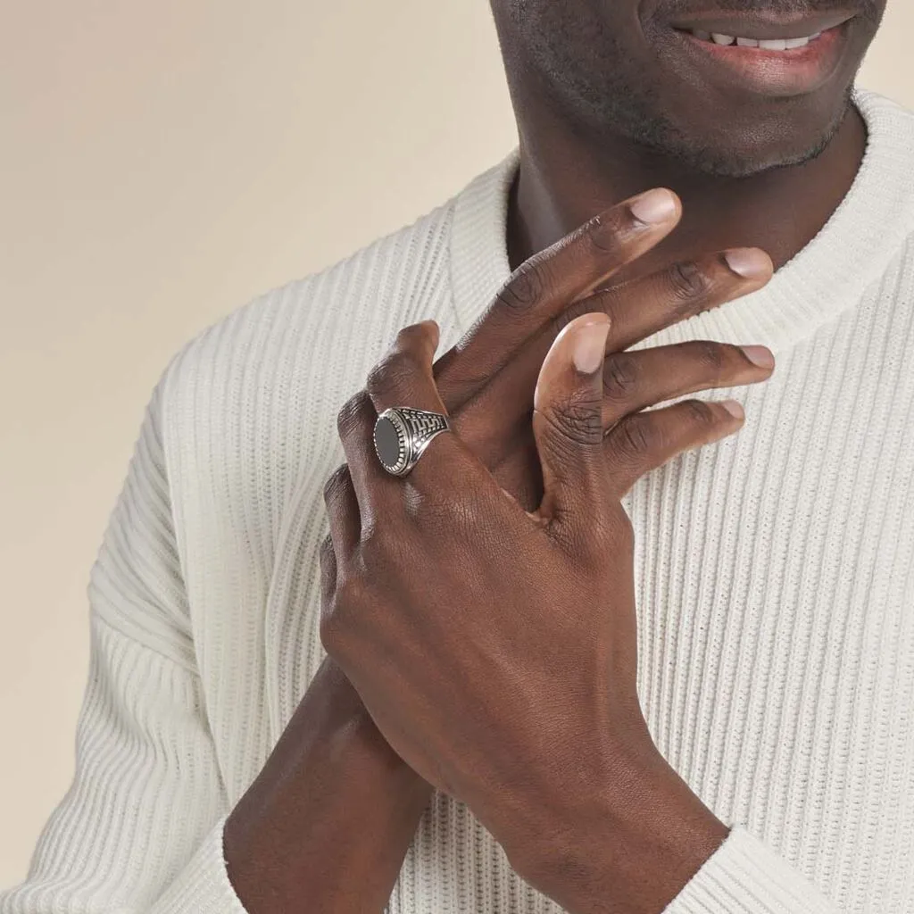 Histoire D'Or Bague Thimeo Argent Blanc Onyx 7 Histoire D'Or Bague Thimeo Argent Blanc Onyx – Image 5