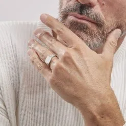 Histoire D'Or Chevalière Argent Blanc Charites -Boucles d'oreilles Bracelet Soldes FADHBW0048 model0