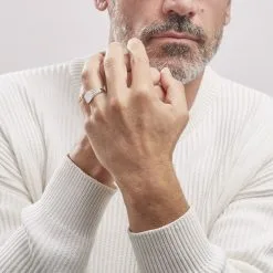 Histoire D'Or Chevalière Argent Blanc Charites -Boucles d'oreilles Bracelet Soldes FADHBW0048 model1