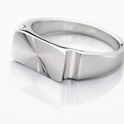 Histoire D'Or Chevalière Hosea Argent Blanc -Boucles d'oreilles Bracelet Soldes FAHFAW0006 view3