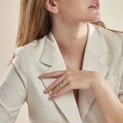 Histoire D'Or Chevalière Gringoire Argent Blanc -Boucles d'oreilles Bracelet Soldes FAHFBW0119 model1