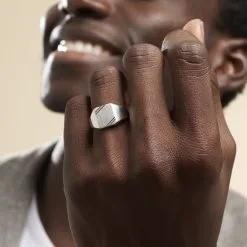 Histoire D'Or Chevalière Daniel Argent Blanc -Boucles d'oreilles Bracelet Soldes FAHFBW0120 model1