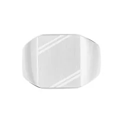 Histoire D'Or Chevalière Daniel Argent Blanc -Boucles d'oreilles Bracelet Soldes FAHFBW0121 view1