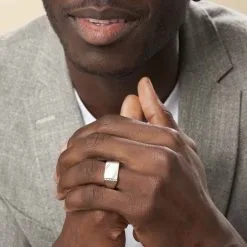 Histoire D'Or Chevalière Matthieu Argent Blanc -Boucles d'oreilles Bracelet Soldes FAHFBW0127 model0