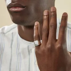 Histoire D'Or Chevalière Henry Argent Blanc -Boucles d'oreilles Bracelet Soldes FAHFBW0130 model1