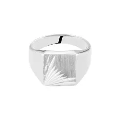 Histoire D'Or Chevalière Henry Argent Blanc -Boucles d'oreilles Bracelet Soldes FAHFBW0130 view1