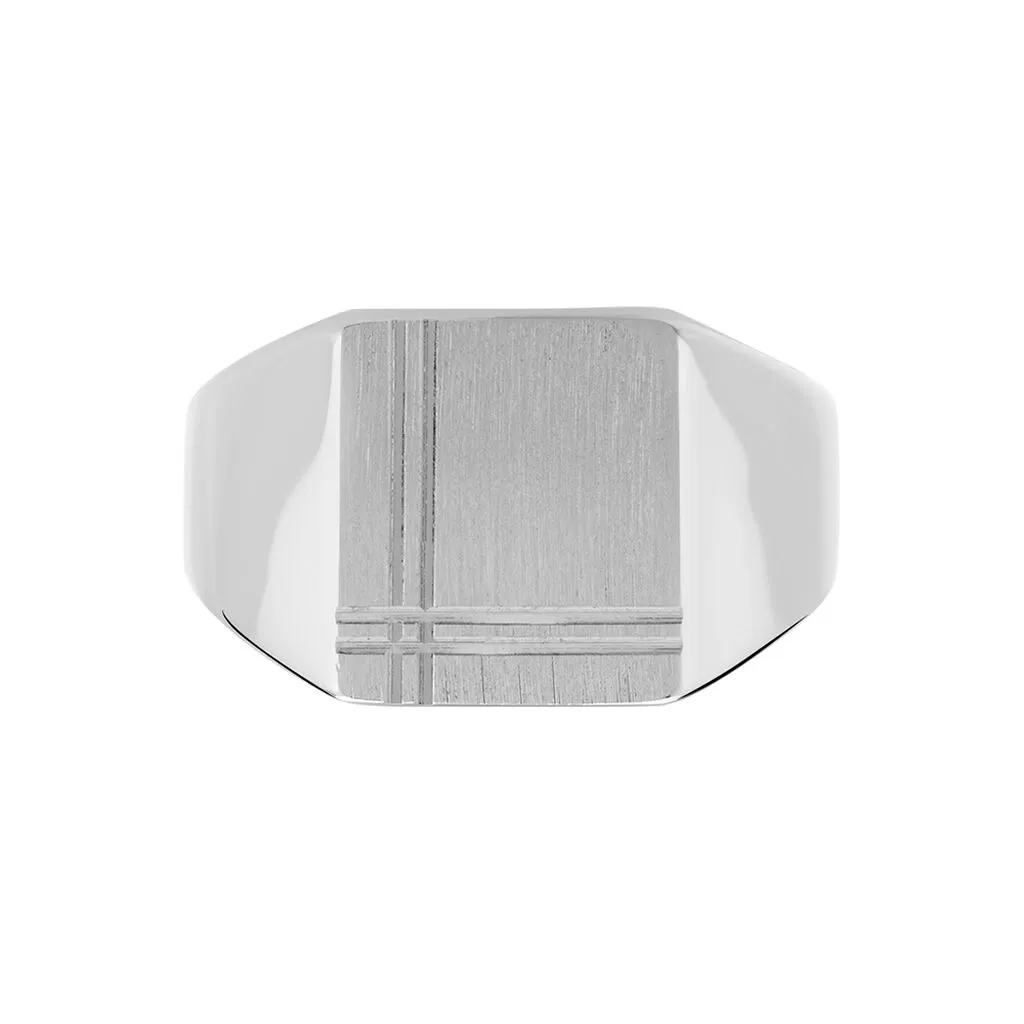 Histoire D'Or Chevalière Cillian Argent Blanc 4 Histoire D'Or Chevalière Cillian Argent Blanc – Image 2