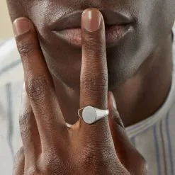 Histoire D'Or Chevalière Karl Argent Blanc -Boucles d'oreilles Bracelet Soldes FAHFBW0134 model1