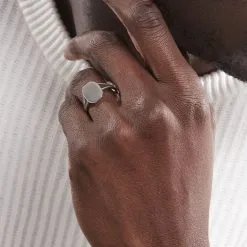 Histoire D'Or Chevalière Kaleo Argent Blanc -Boucles d'oreilles Bracelet Soldes FAHHAW0145 model1