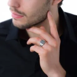 Histoire D'Or Chevalière Sumeyra Argent Blanc -Boucles d'oreilles Bracelet Soldes FAHHBW0109 model0