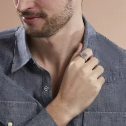 Histoire D'Or Chevalière Argent Argent Terrence -Boucles d'oreilles Bracelet Soldes FAHHBW0350 model0