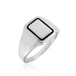 Histoire D'Or Chevalière Argent Blanc Said