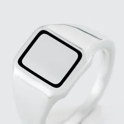 Histoire D'Or Chevalière Argent Blanc Said -Boucles d'oreilles Bracelet Soldes FAHHBW0352 view3