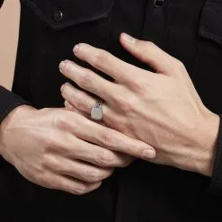 Histoire D'Or Chevaliere Argent Blanc Tarek -Boucles d'oreilles Bracelet Soldes FAHHBW0353 model0