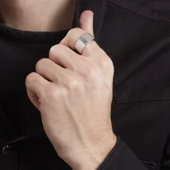 Histoire D'Or Chevalière Luka Argent Blanc -Boucles d'oreilles Bracelet Soldes FAHHBW0354 model1