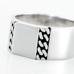 Histoire D'Or Chevalière Luka Argent Blanc -Boucles d'oreilles Bracelet Soldes FAHHBW0354 view3