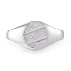 Histoire D'Or Chevalière Kety Argent Blanc -Boucles d'oreilles Bracelet Soldes FAHMBW0106 view2